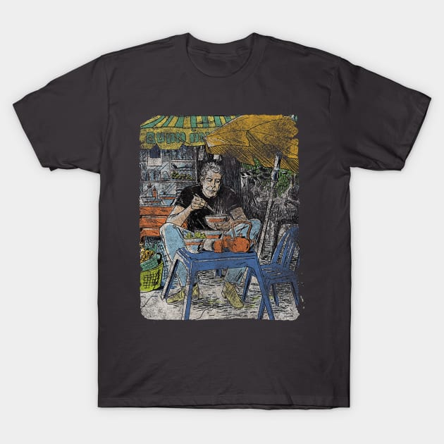 The Legendary Bourdain Grunge T-Shirt by PabloEskobong